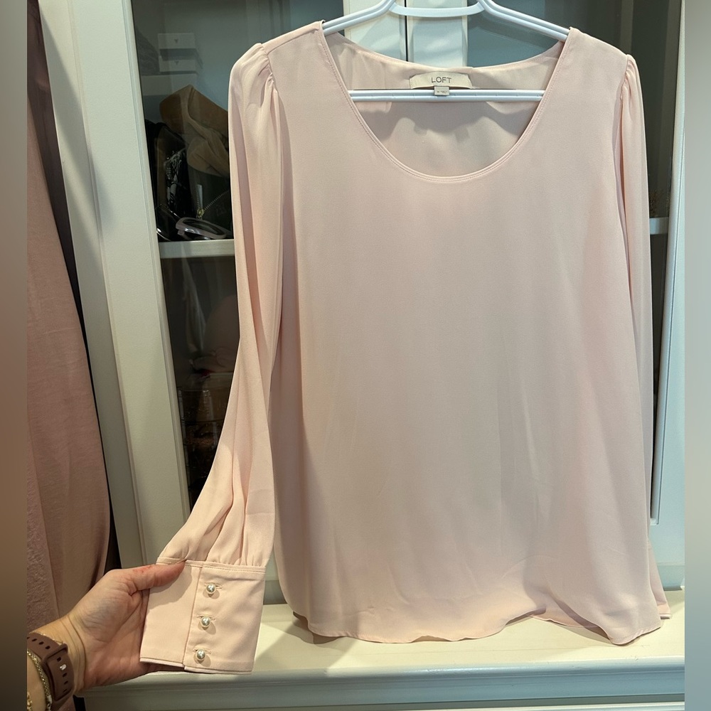 Loft Pink Blouse